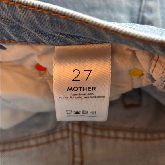 Mother Snacks High Waist Double Stack Ankle Jeans Straight Leg Women’s Size 27 - Picture 4 of 11